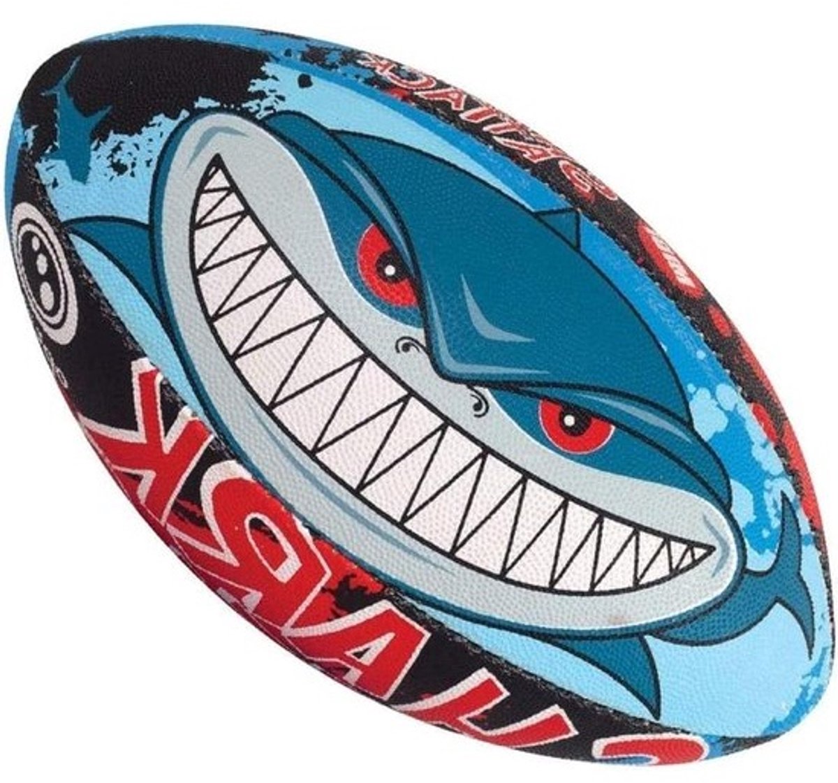 Rugbybal - Sportbal Rugby - Rugby Spelen - Uitstekende Grip - Midi - Shark Attack