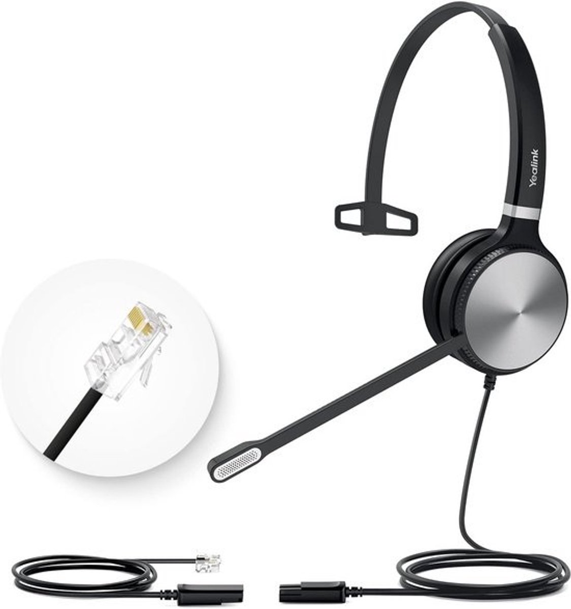 Professionele Bedrade Headset met Microfoon RJ9 voor VoIP Telefoon en Teams - Ruisonderdrukking