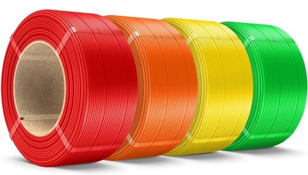 3D Printer Filament Navulling 1.75mm PLA+ 2kg Bundel, Zonder Spoel, Geschikt voor Herbruikbare Rollen