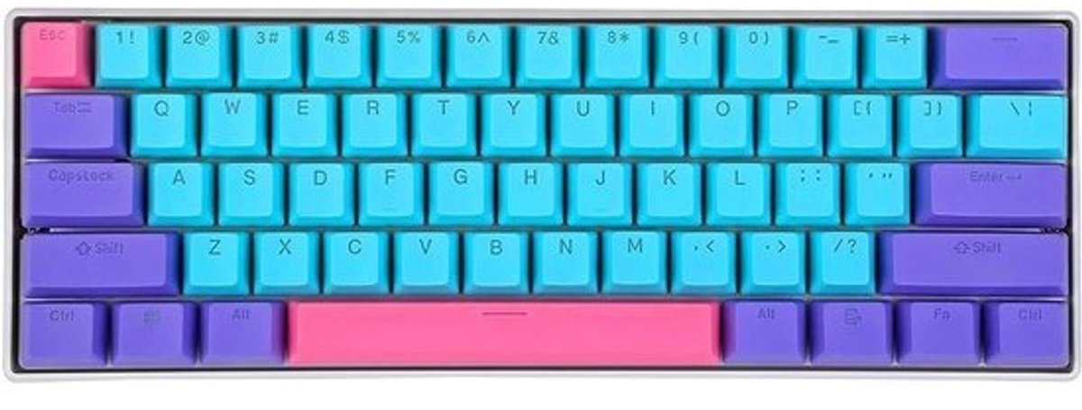 Compact 60% Mechanisch Toetsenbord met RGB-achtergrondverlichting en PBT Keycaps