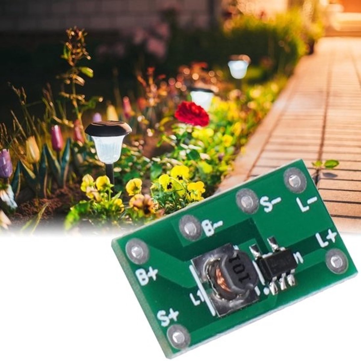 10x Universele Zonne-energie Circuit Printplaat voor Buitenverlichting en Decoratie