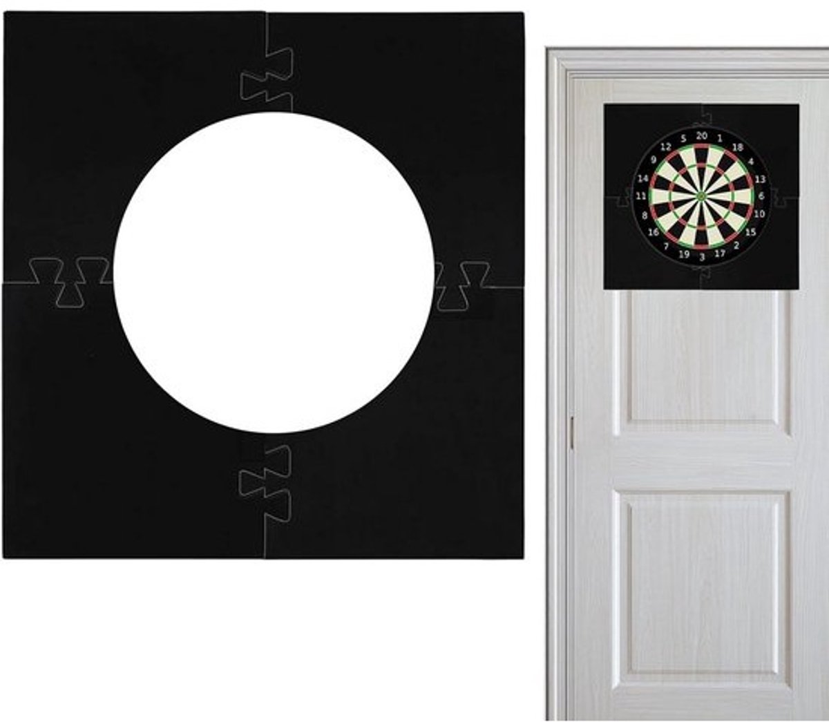 Dart Catchring Zwart Muurbescherming Achterwand voor Pijltjesbord