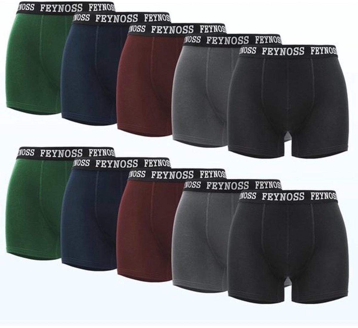 Boxershorts voor heren - Bulk van 10 stuks, Meer kleuren, XXL
