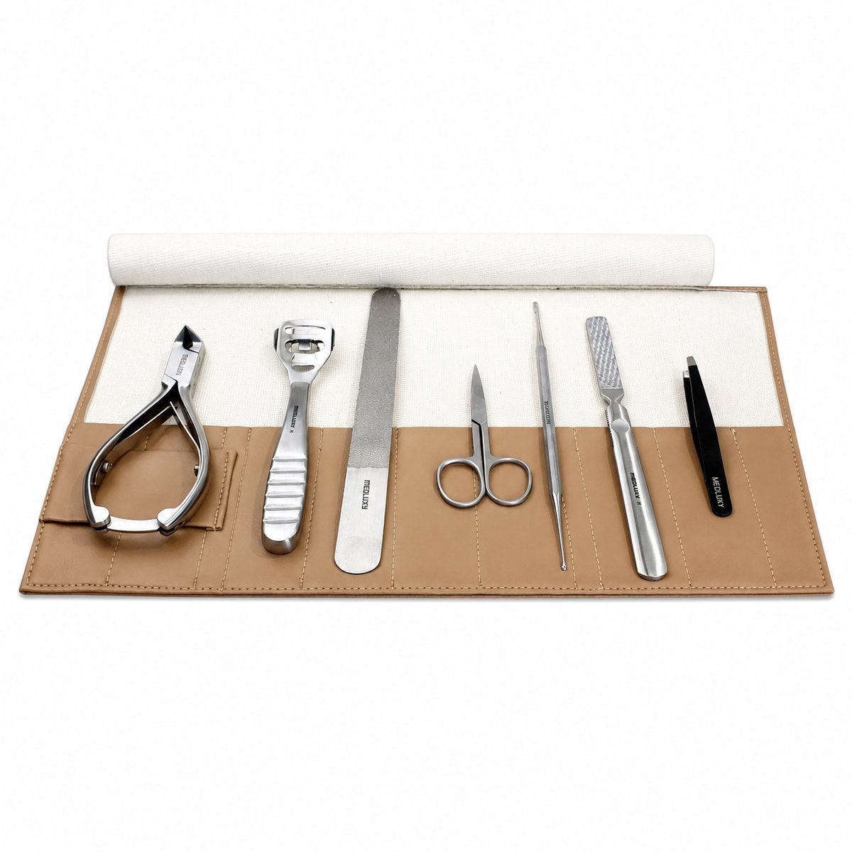 MEDLUXY Manicure- en Pedicureset - 8-delig - RVS - Met Etui