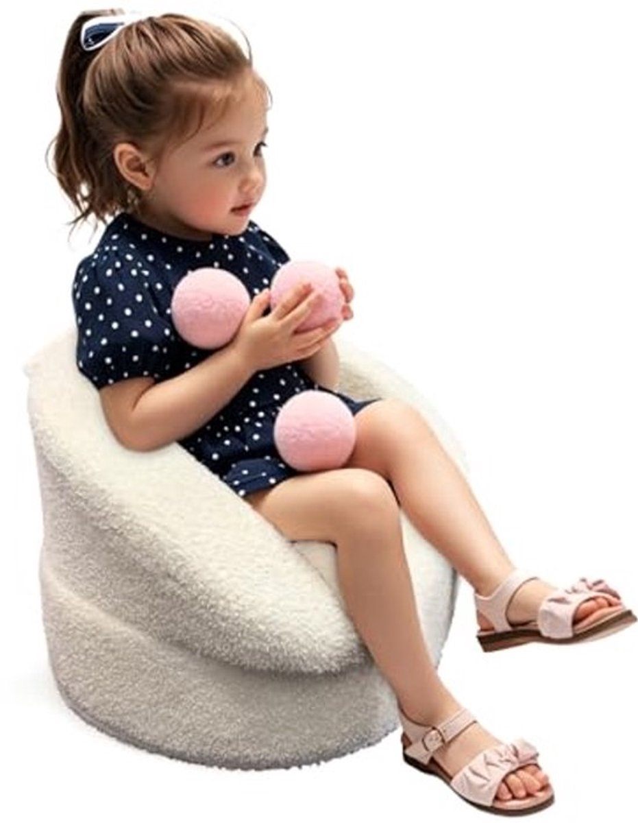 Compacte Mini Pluche Kinderbankstoel voor Peuters - Draagbare Design met Wasbare Hoes