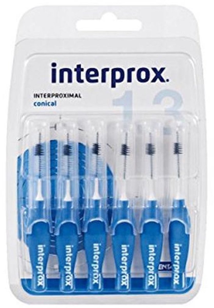 Interdentale borstels conisch blauw - 18 stuks
