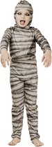 Joya Kids® Mummie Verkleedpak Kind | Mummy Kostuum Jongen | Halloween Verkleedkleding Jongens en Meisjes | Jumpsuit met Mummie Print & Hoofdkap | Griezel Kostuum | Maat L