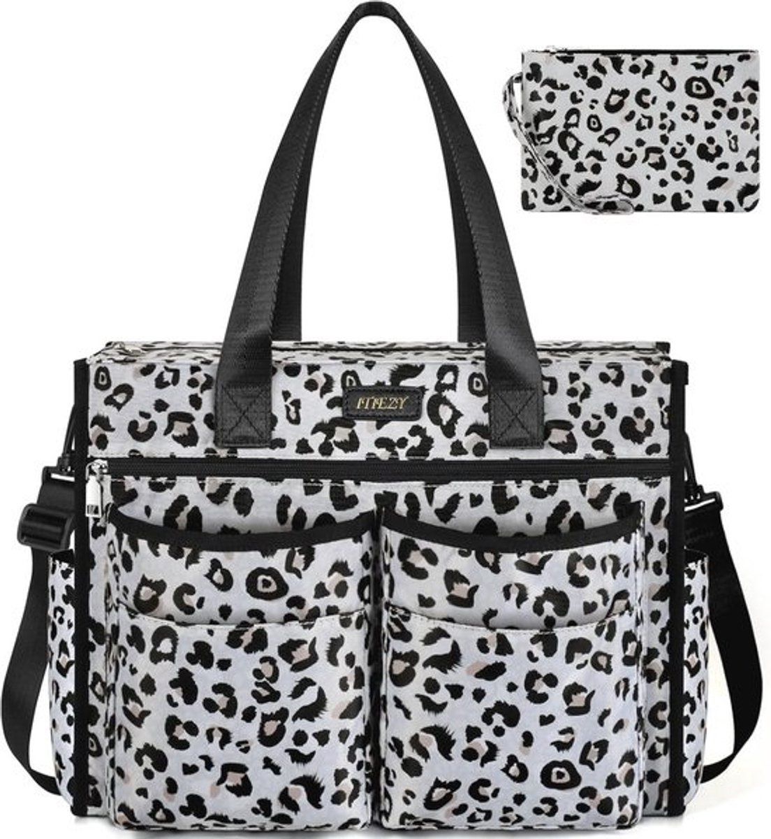 Grote Waterdichte Handtas voor Dames - Tote Bag met 18 Vakken en 16 Inch Laptop Compartiment - Ideaal voor Universiteit, Kantoor en Reizen