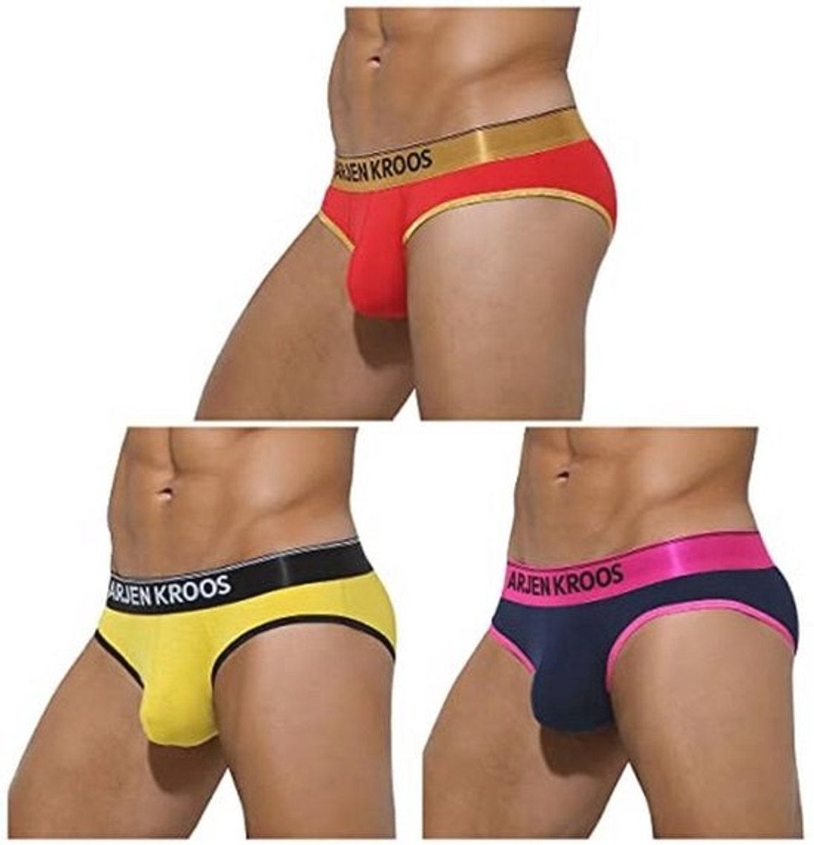Heren Jockstrap Ondergoed 3 Pack - Ademend Katoen, Atletische Supporter, Lage Taille