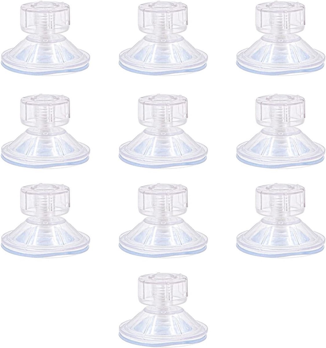 Zuignap Bevestigingsset - Transparant - 48 mm - Hoogwaardige PVC Zuignappen - Voor Camper, Caravan en Boot