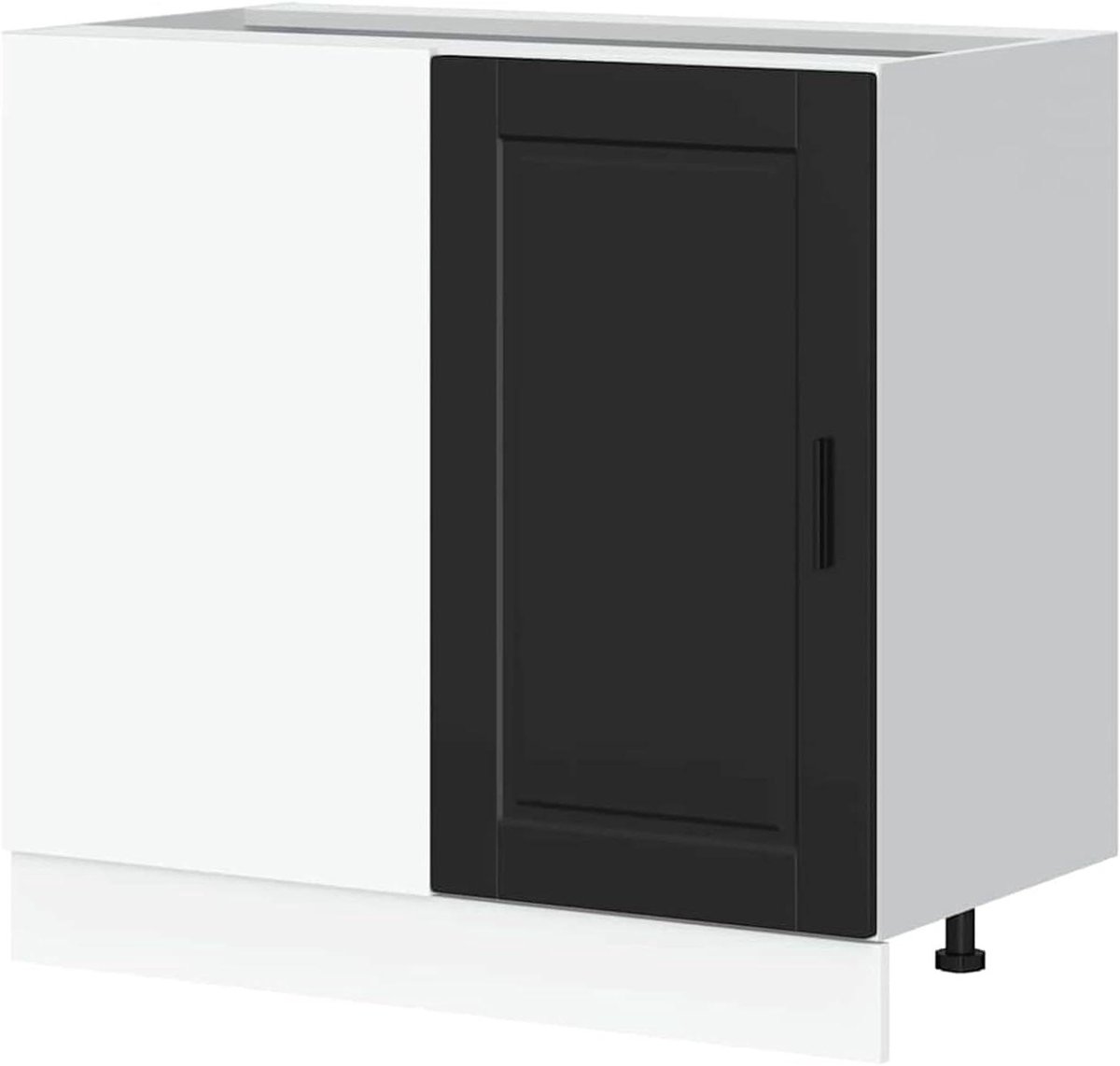 Keukenonderkast - Opbergkast Keuken - Keuken Organiseren - Verstelbare Voeten - 86 x 46 cm - Zwart