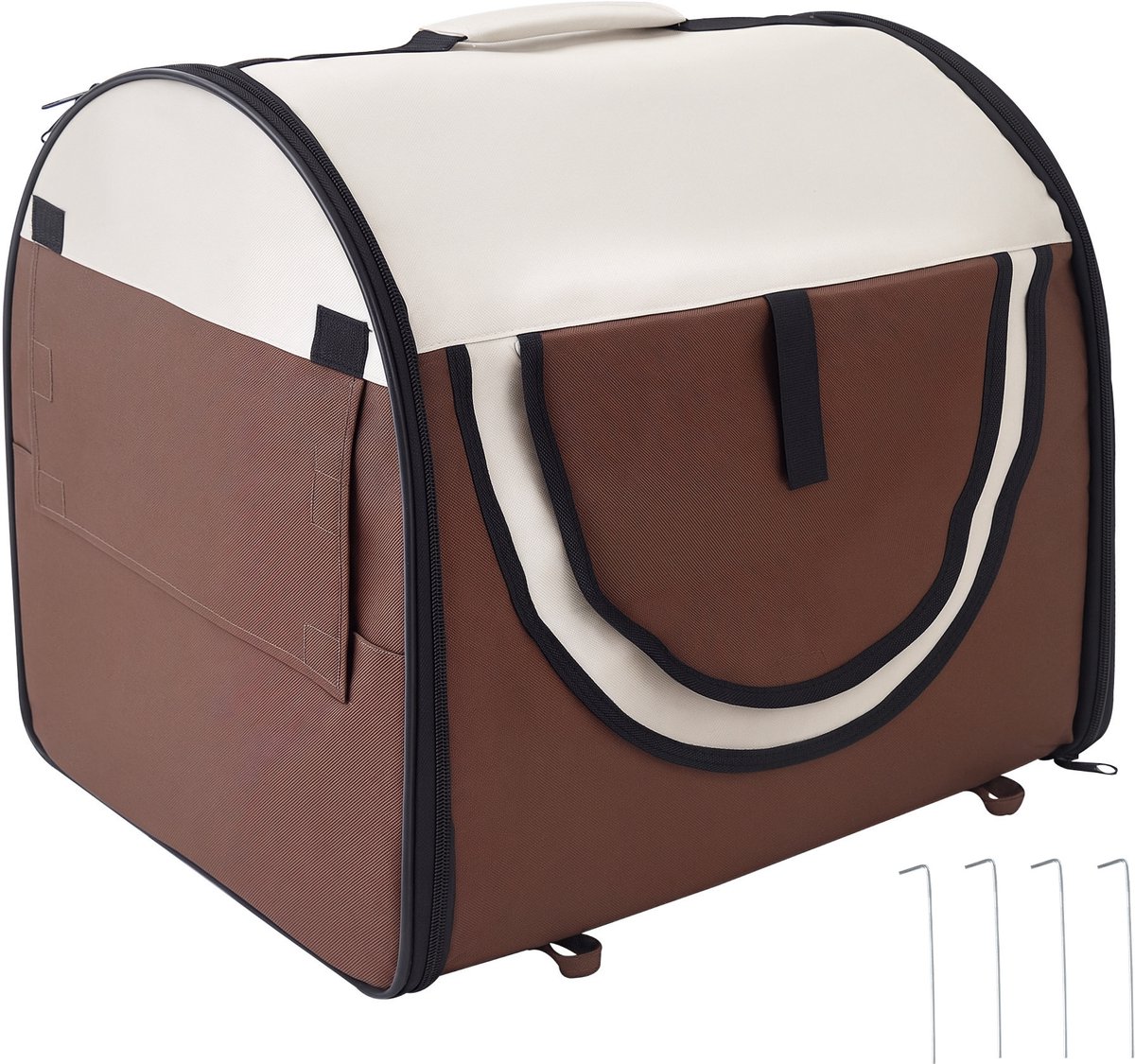 PawHut-Huisdierdraagtas - Oxford - 61x46x51cm - Koffie