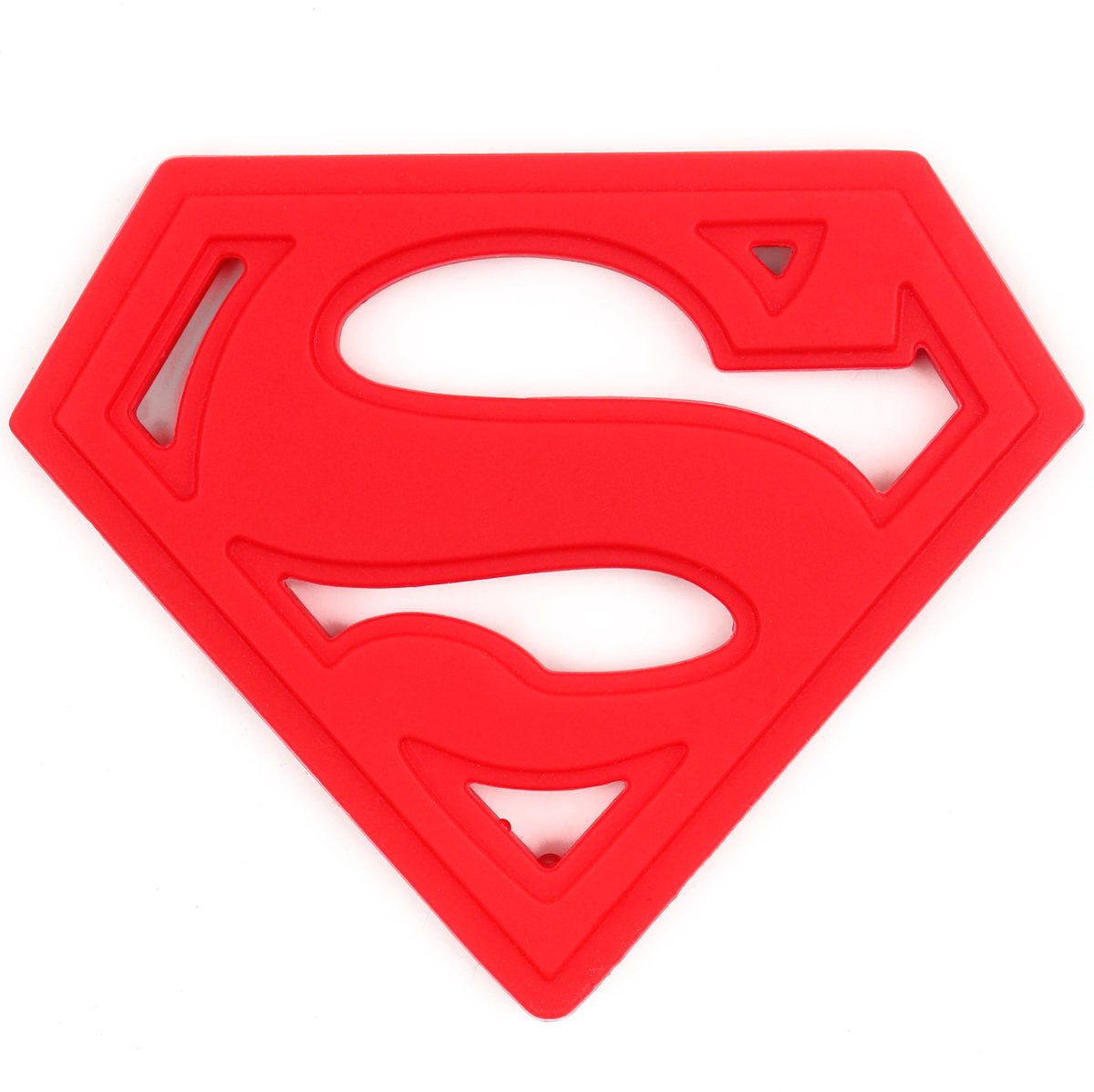 Bumkins - Silicone Teether Siliconen Baby Bijtring – Verzachtend Siliconen Bijtspeeltje voor Doorkomende Tandjes – Gemakkelijk Vast te Houden – DC Comics Superman