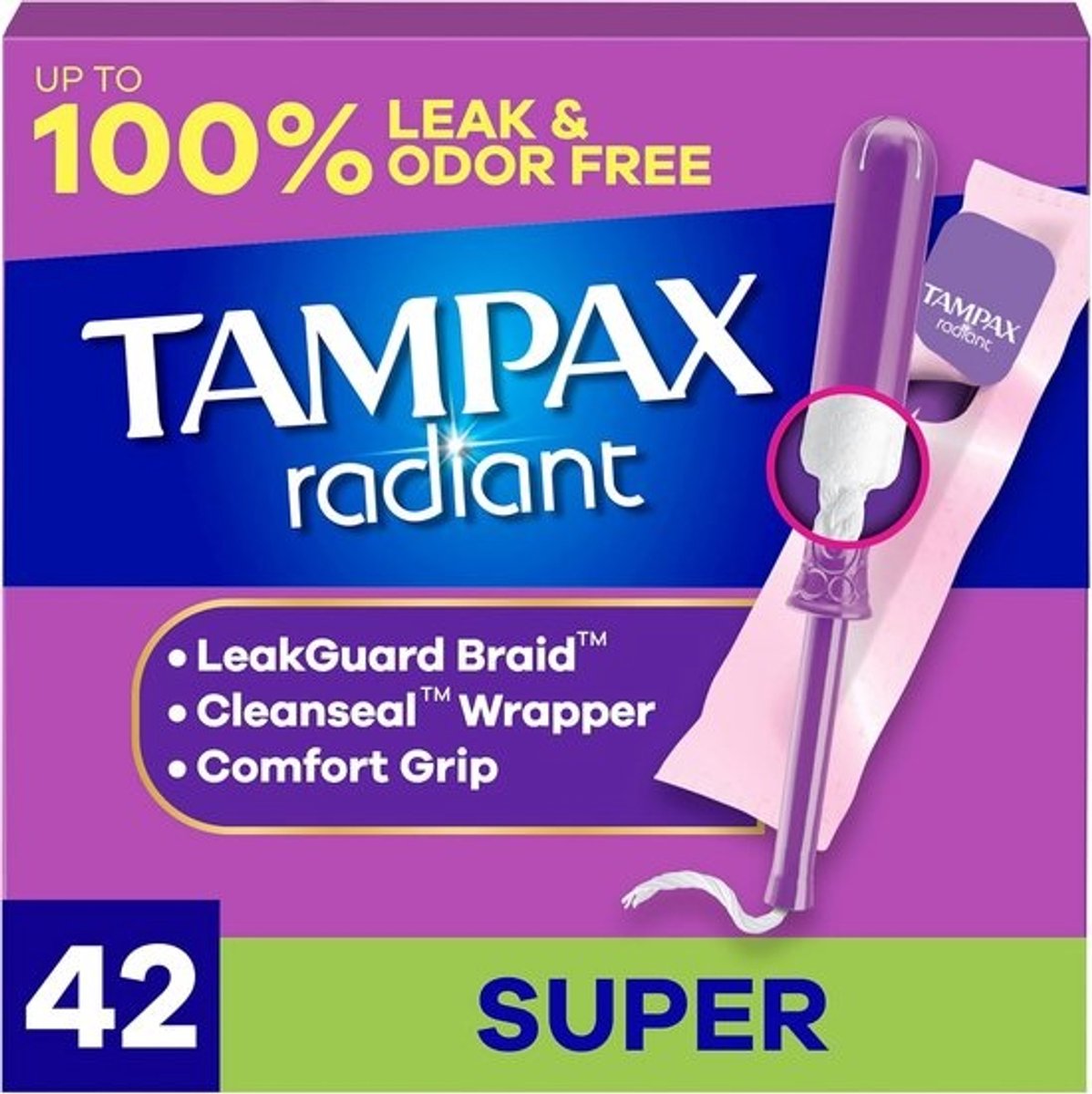 Super Absorberende Tampons met LeakGuard - Geurvrij - Textured Grip - 42 Stuks