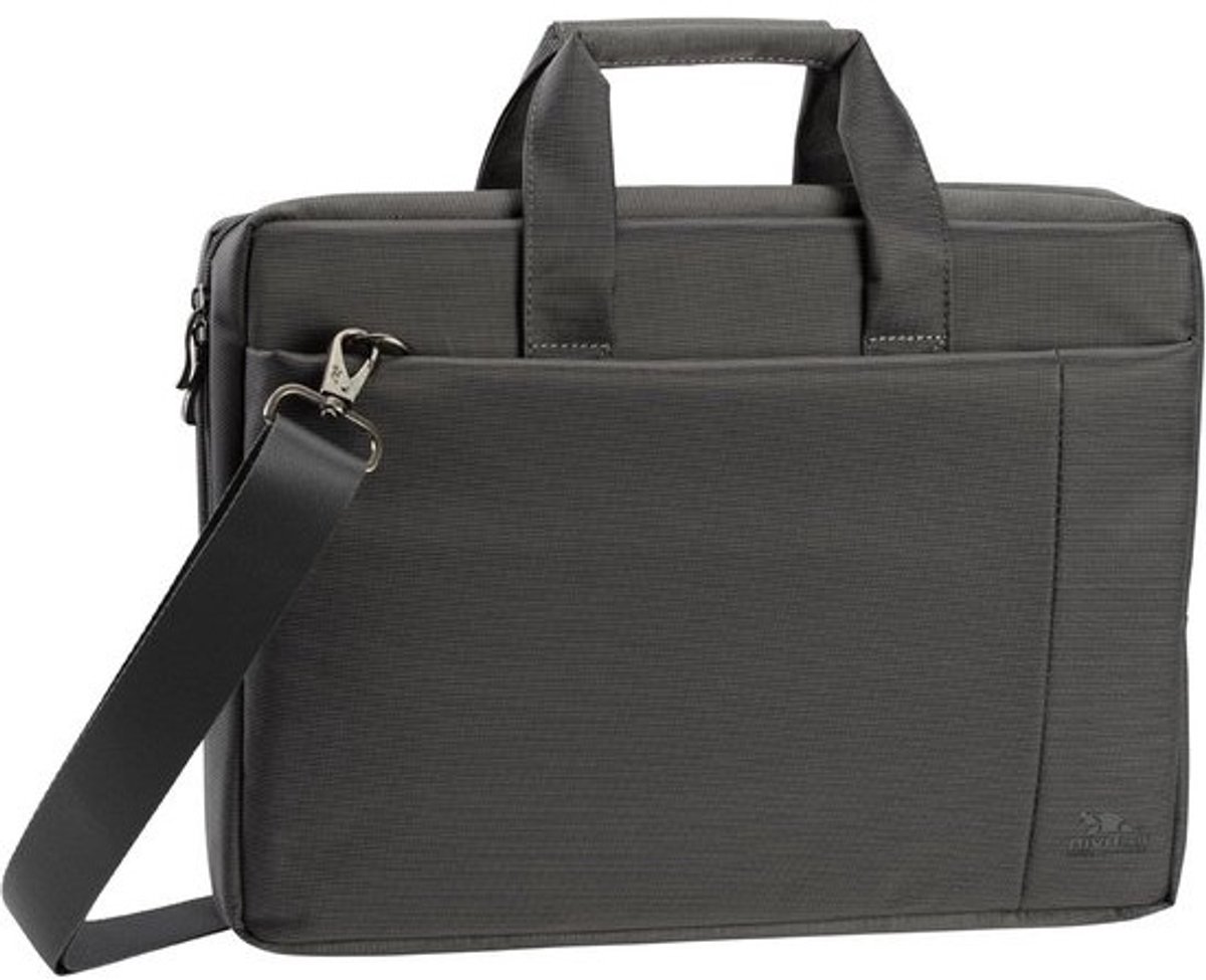 Compacte Laptoptas 15,6 Inch met Gevoerd Vak en Veel Opbergruimte - Zwart