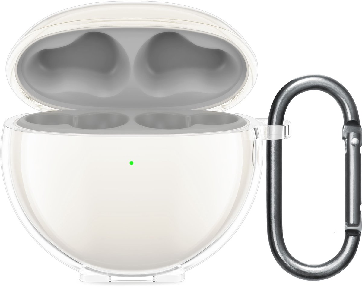 kwmobile Earphones Case for Huawei FreeBuds 7i Case - Clear TPU Silicone Earbuds Cover - Transparent