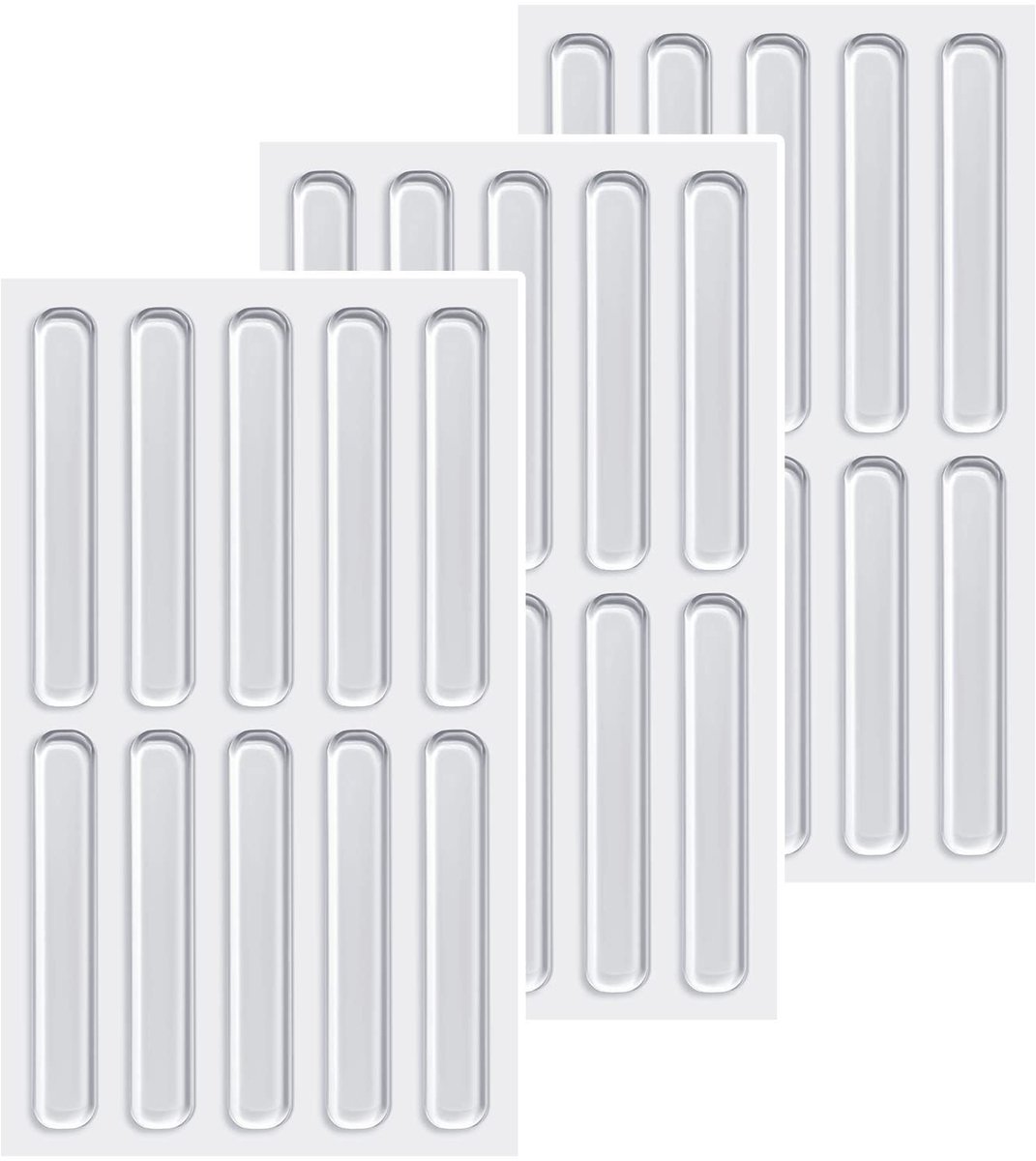 Elastische Meubelbuffers - Zelfklevend Geluidsdempend 30 Stuks - Voor deuren, laden, kasten en laptops - Transparant