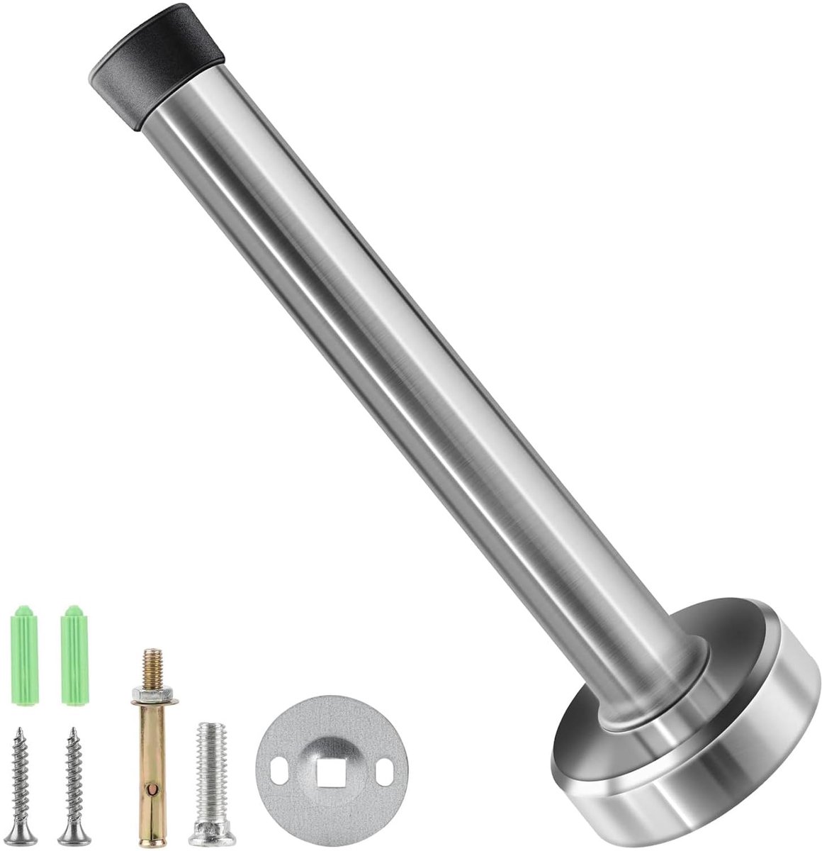 Deurstopper - RVS - Voor aan de wand - 12 cm