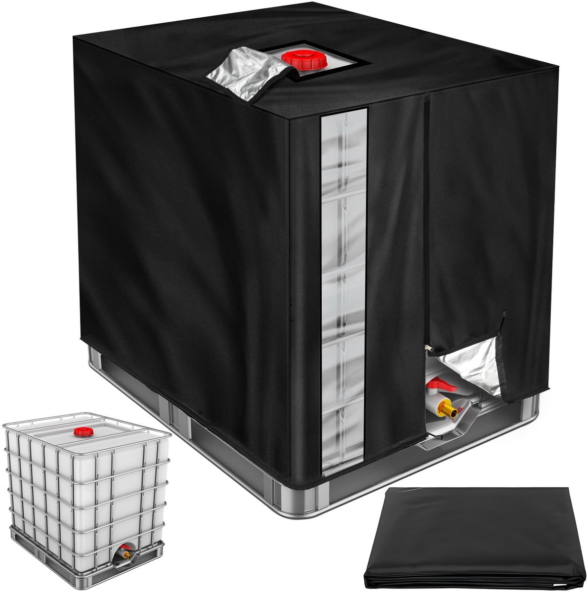 IBC Tank afdekhoes - 420D UV-bestendig - voor regenwatertank - 1000 liter