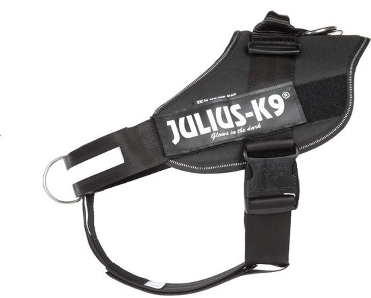 Robuust Hondentuig met Borstband en Y-riem, Maat 2XL/3, Zwart