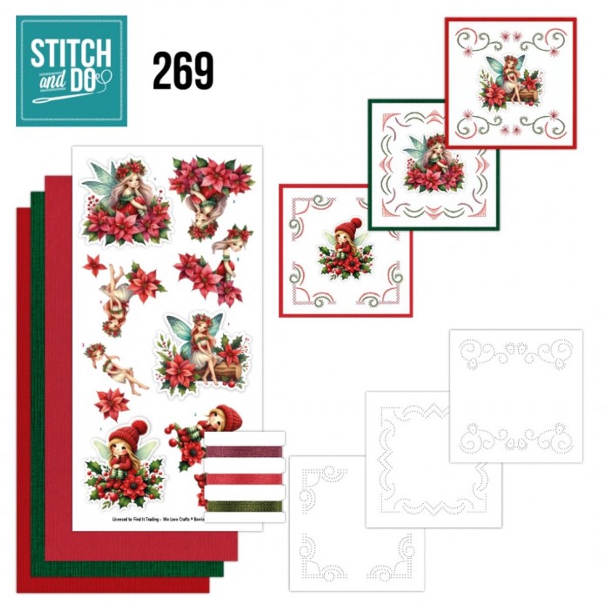 Stitch and Do 269 - Fairy Christmas - Stitch and Do borduursets inclusief borduurgaren - Gratis verzonden - STDO269