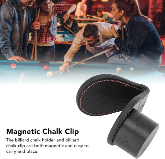 Handige Magnetische Krijt Houder voor Biljart - Stijlvolle Krijtclip voor Pool en Snooker - Functioneel Biljart Accessoire voor Optimaal Spelplezier — afbeelding 3