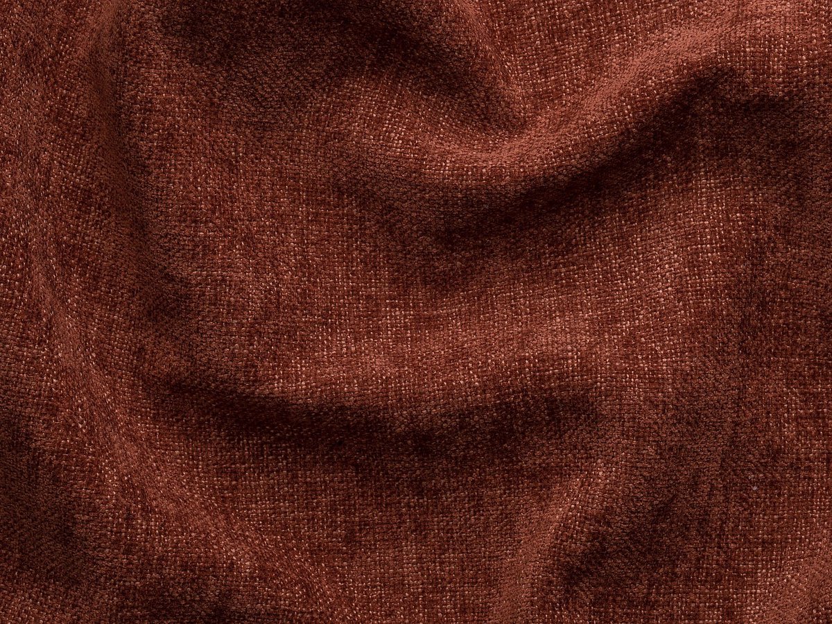 Vente-unique Fauteuil in gestructureerde terracotta stof JUTINI