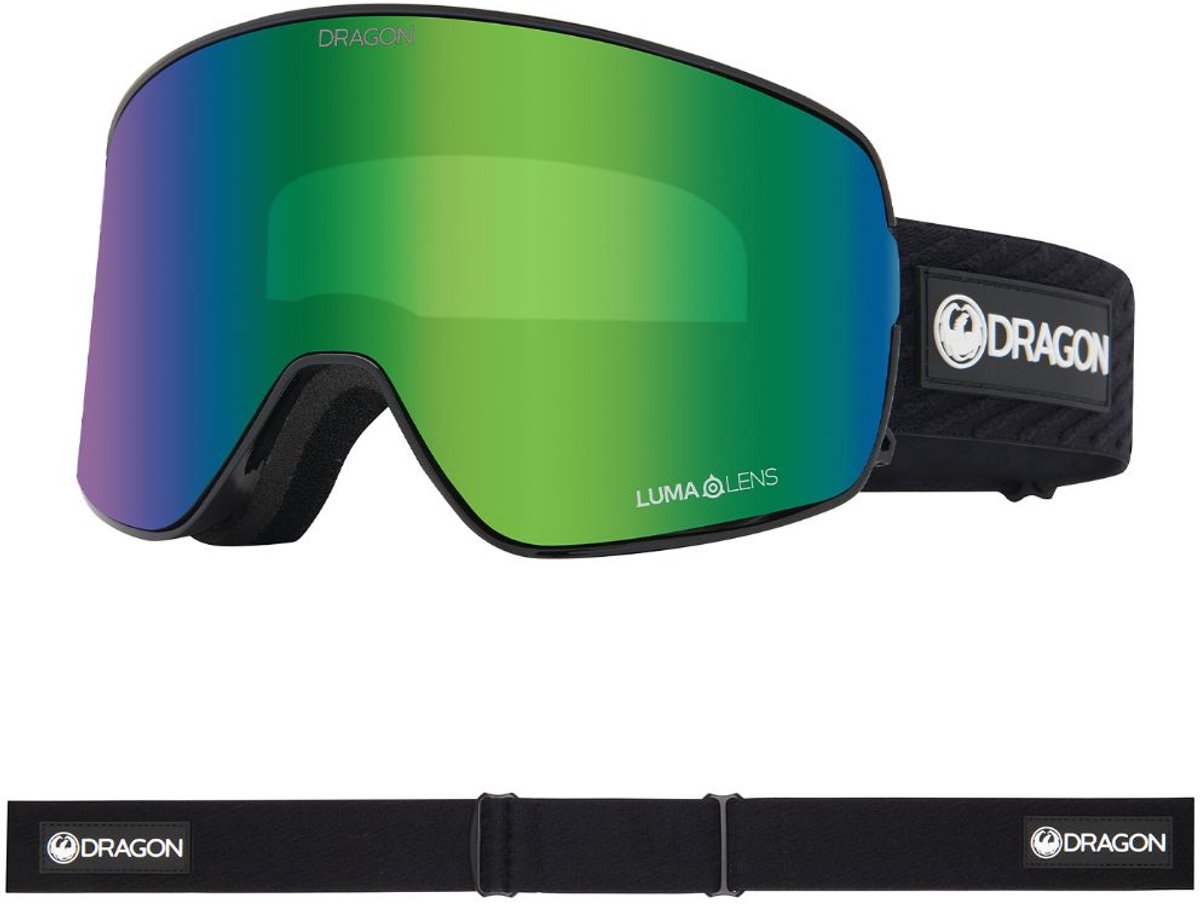 Dragon Alliance NFX2 Skibril - Icon Green/Green Ionized & Amber