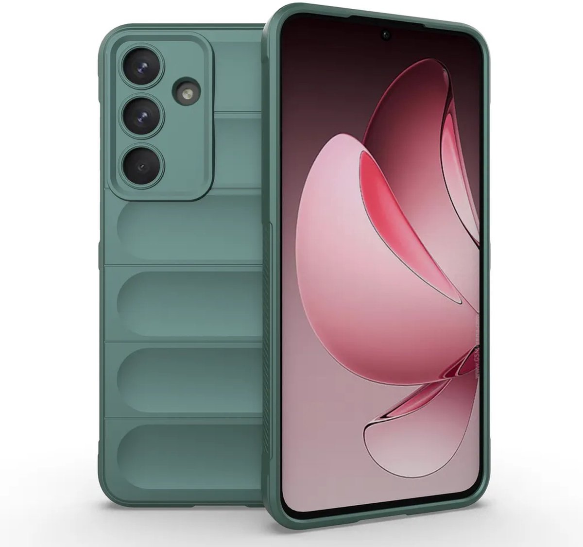 MobyDefend Hoesje - Geschikt voor Samsung Galaxy S26 FE - TPU Gripcase - Groen