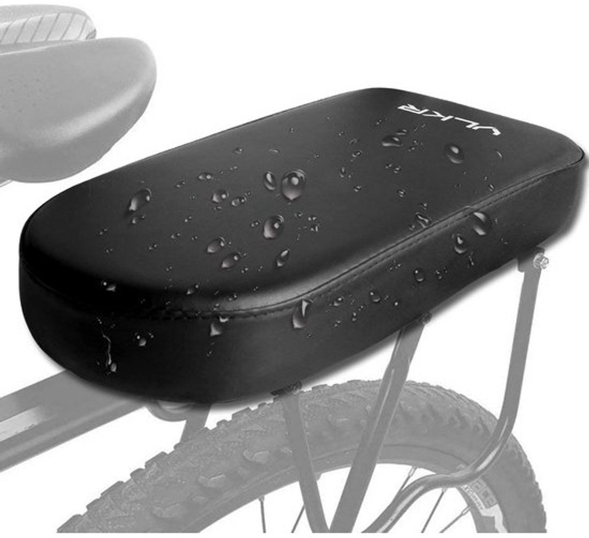 Bagagedrager met kussen - Inclusief rugsteun - Zacht fietskussen - Zwart - fietsupgrade