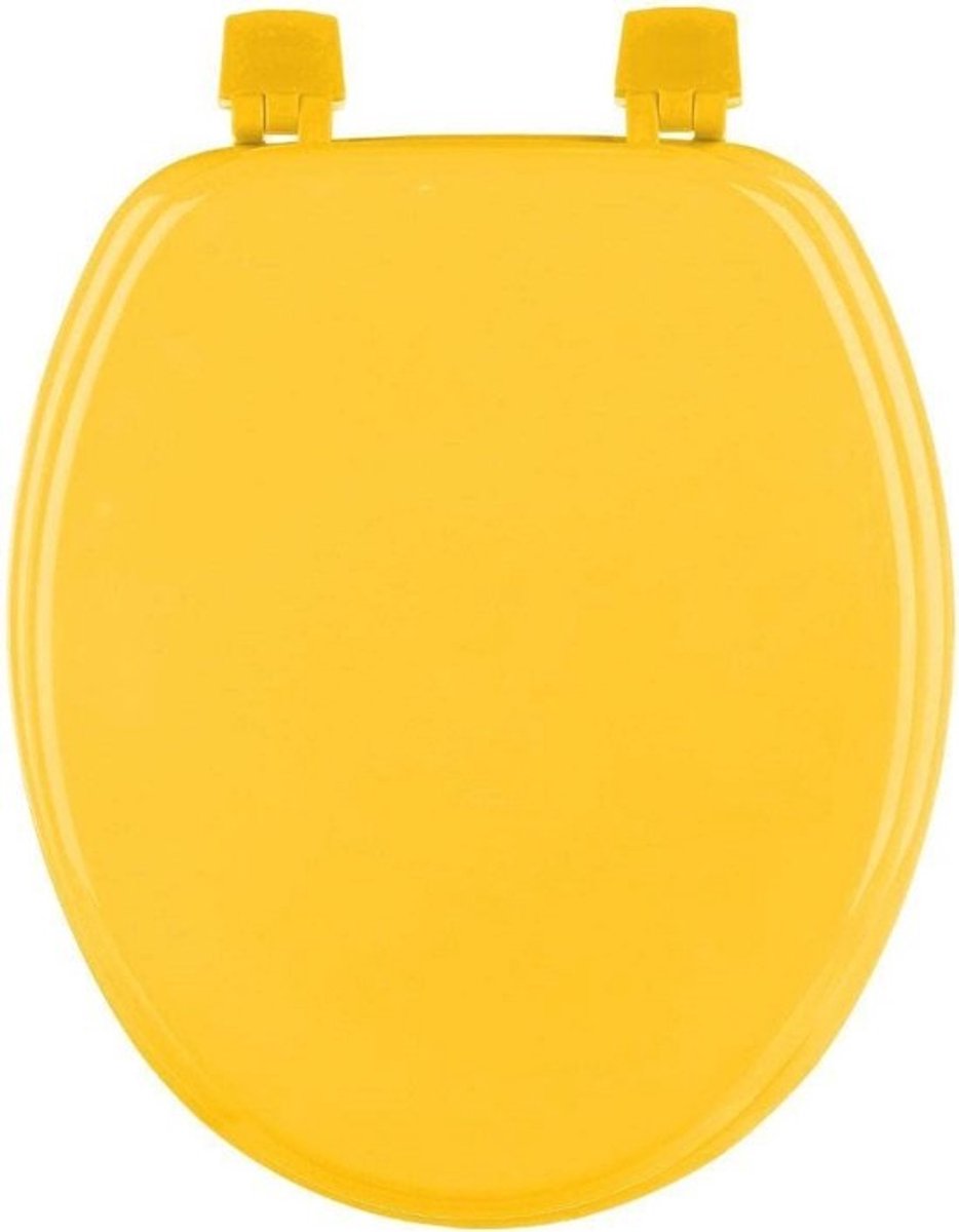 Houten WC-bril 18 inch - Geel