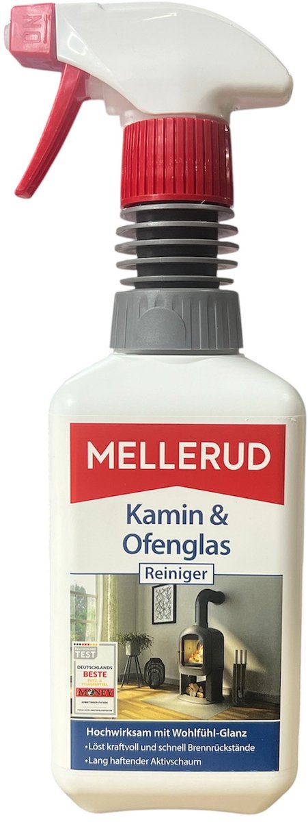 Mellerud Reiniger voor Glas van Open Haarden en kachels 500ml Met Pomp