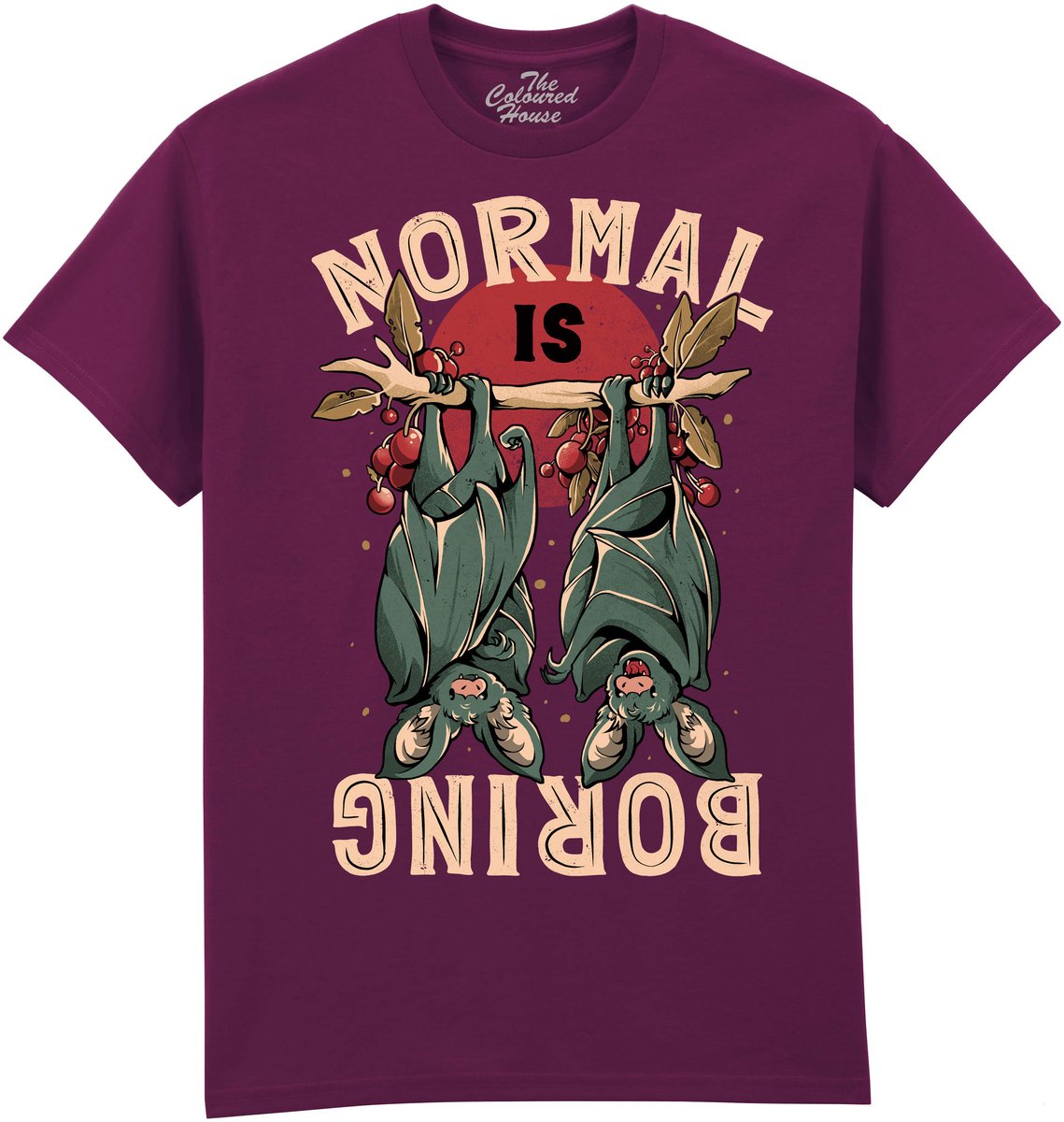 Vleermuis Normal Is Boring The Coloured House T-shirt XL