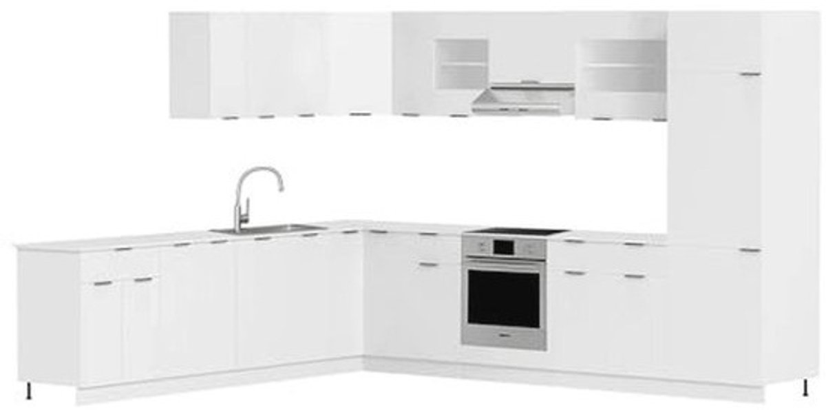 Hängeschrank voor Keuken met Glasdeuren | 60 cm Hoog, 80 cm Breed, 31 cm Diep | Wandkast Met Veel Opbergruimte