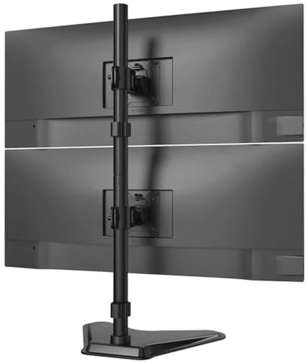 Verstelbare Monitorstandaard voor 2 Monitoren - Ergonomisch, Vrijstaand en Geschikt voor 17-49 inch