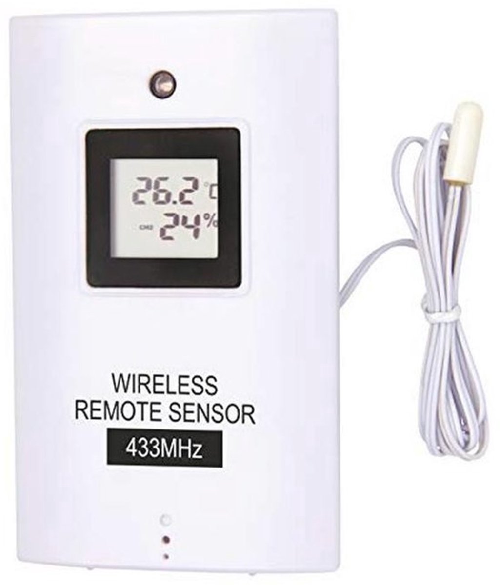 Draadloze buitensensor voor weerstations en thermometers