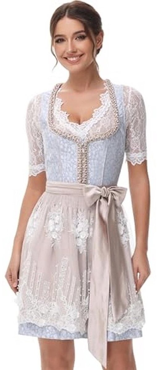 Elegante Midi Dirndl Kostuum Jurk voor Dames - Perfect voor Oktoberfest
