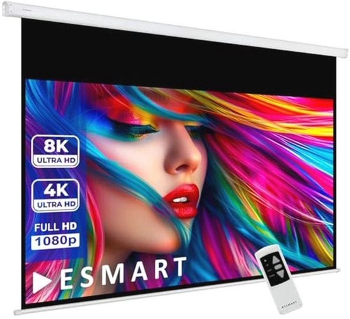 Professioneel Gemotoriseerd Projectiescherm 244 x 137 cm | 16:9 | Ideaal voor Thuisbioscoop