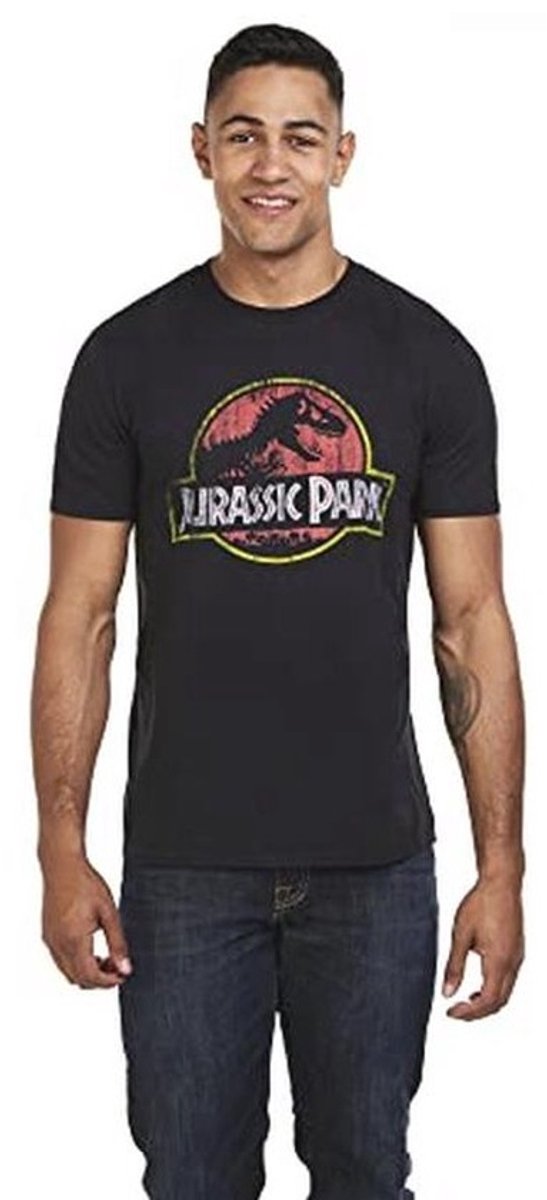 Verontruste Logo Heren T-Shirt voor Filmfans
