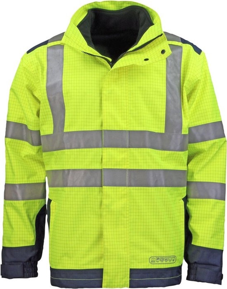 Veiligheidsjack Weerbestendig Vlamvertragend Lichtgeel - Maat 3XL