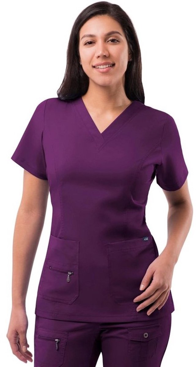 Medische Scrubs voor Dames met V-hals en Verbeterde Zakken