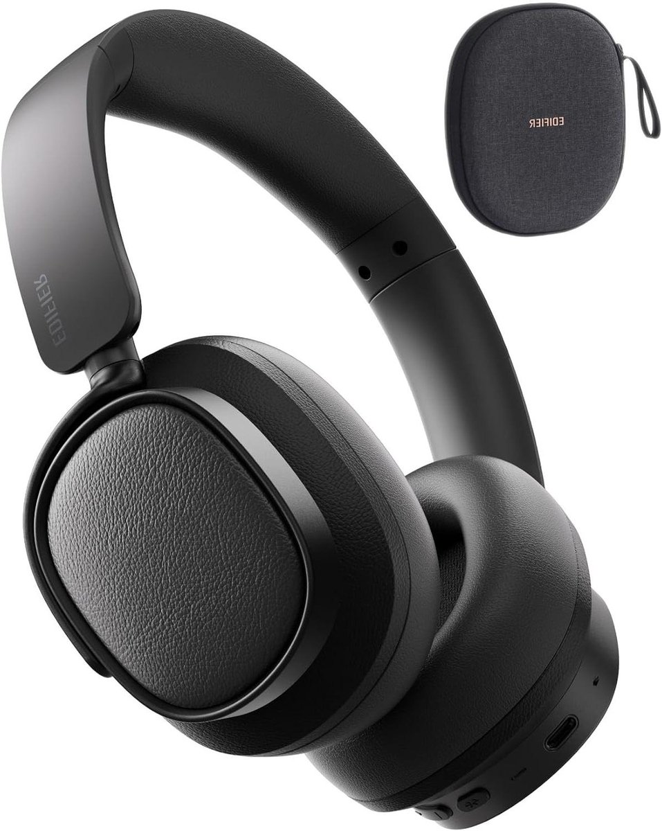 Draadloze Koptelefoon - Over-Ear Hoofdtelefoon - Muziek Luisteren - Ruisonderdrukking tot 45dB - 92 Uur Speeltijd - Zwart