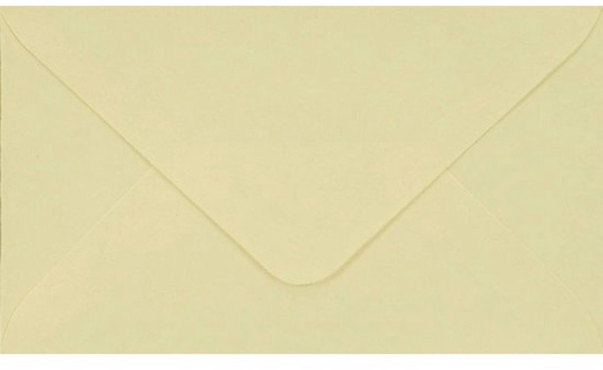 Mini Enveloppen - Kleine Enveloppen - Kaarten Versturen - Spitse Klep - 58x100 mm - Crème