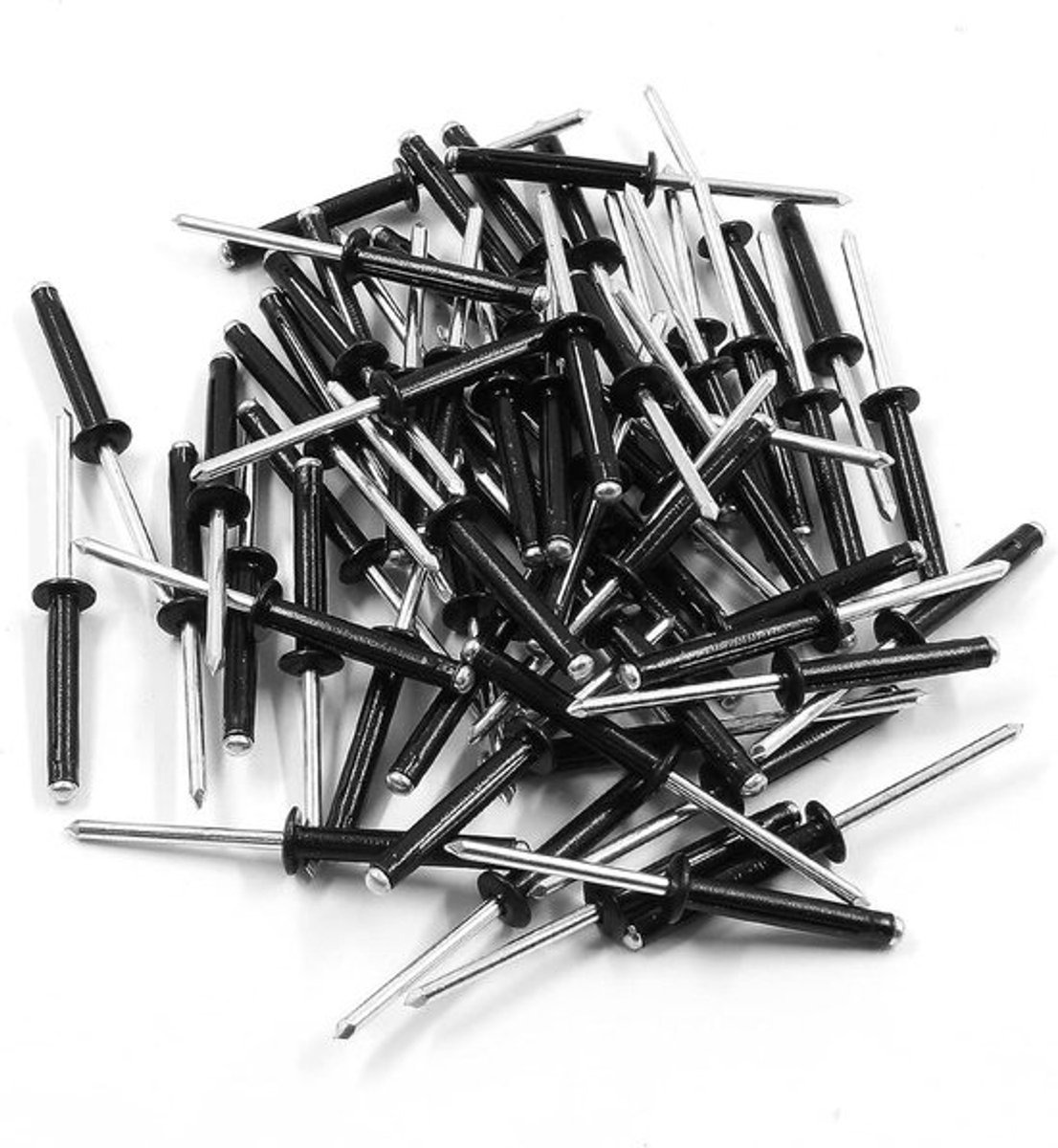 Aluminium Klinknagels - Popnagels Blinde Klinknagels - Bevestigen van Materialen - Tri Grip Ontwerp - 5/32" x 1" - Zwart