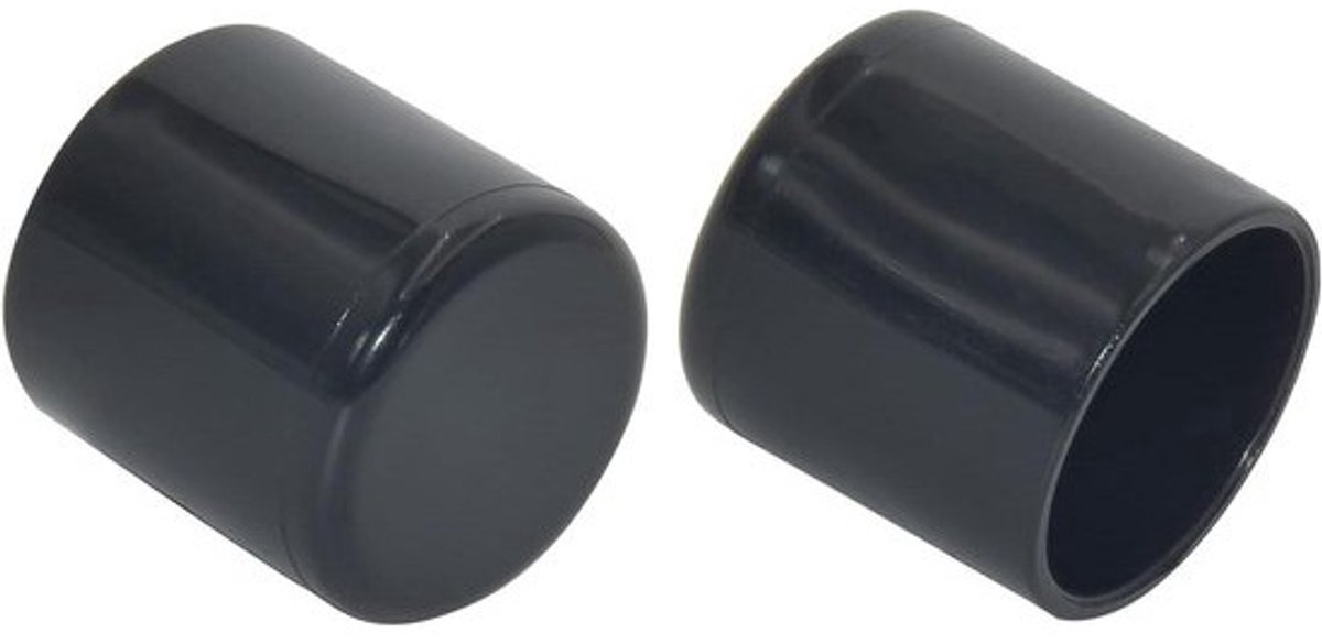 Meubelvoetjes Caps - Stoelpoot Beschermers - Vloer Beschermen - Zacht PVC Materiaal - 30 mm - Zwart