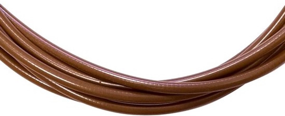 Kabelhuis Rem - Remkabel Bescherming - Fiets Onderhoud - Teflon Coating - 1 Meter Lengte - Bruin