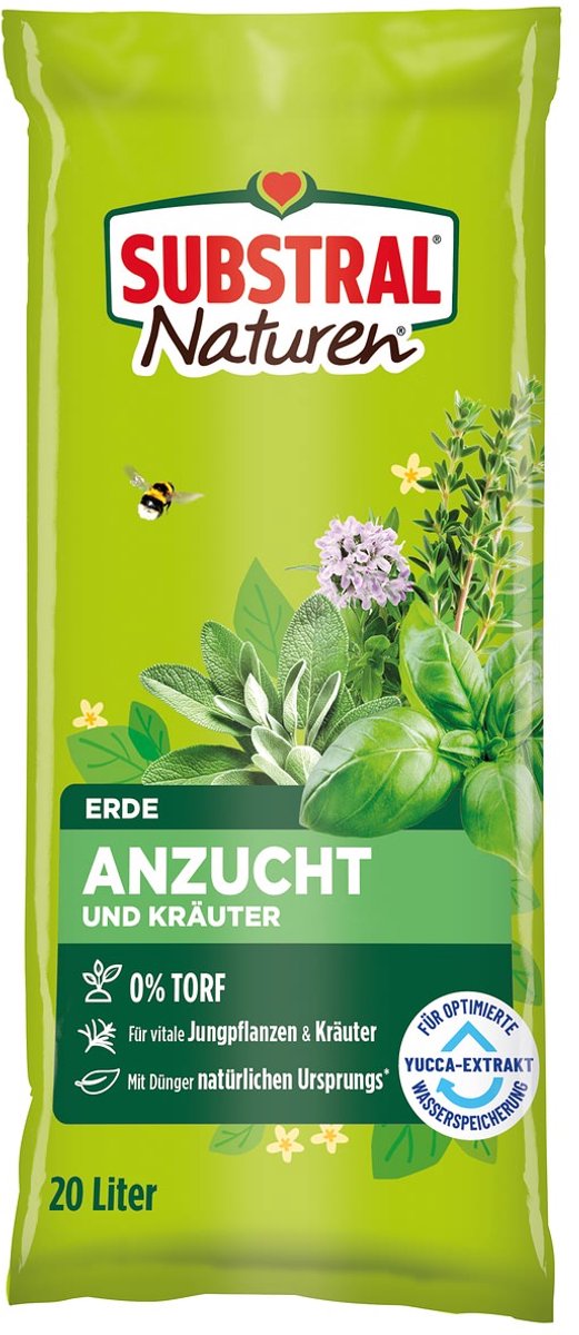 Substral Naturen Zaai- en Kruidenaarde Turfvrij 20 Liter