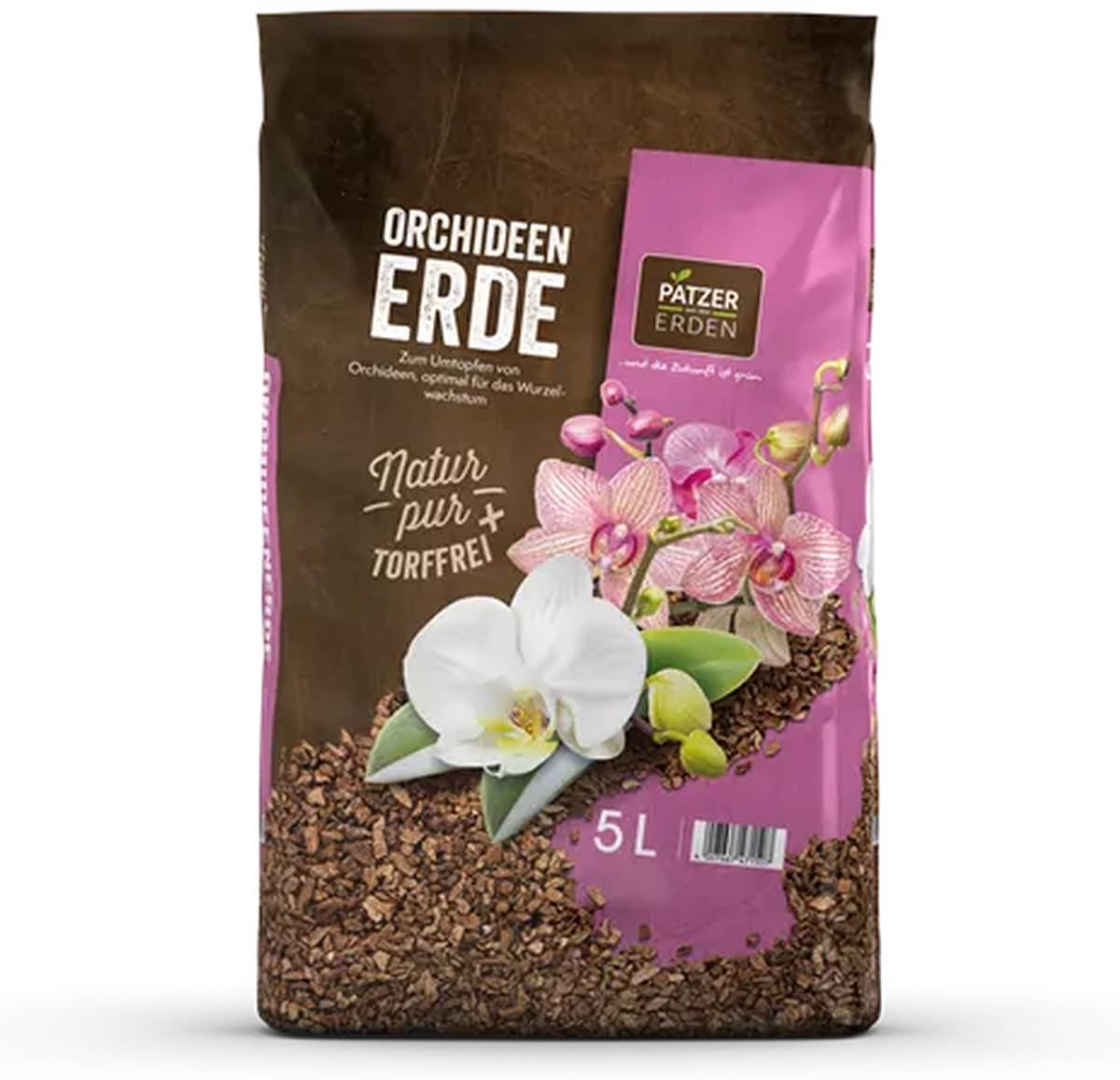 PATZER NATUR PUR Orchideeenaarde Turfvrij - 5 liter