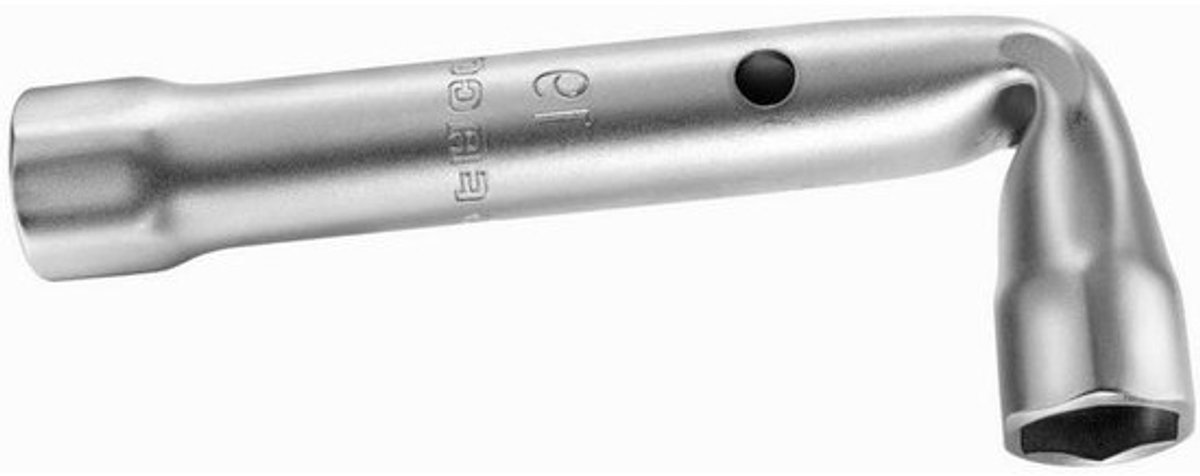 Buissleutel Gebogen - Pijpsleutel Inbus - Moeren Aandraaien - Zeskant Profiel - 6 mm - Zilver