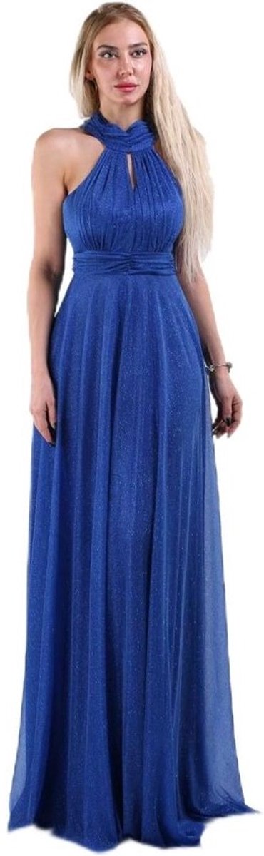 Avondjurk Dames - Maxi Jurk - Feestelijke Gelegenheid - Glitter Tule Details